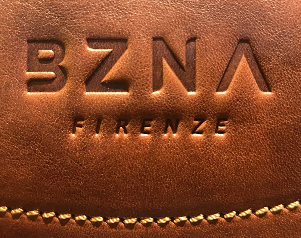 BZNA Firenze Bag Georg cognac Trolley Weekender Rollkoffer Reisetasche Business Bag Italy Designer Handtasche Tasche Leder Neu