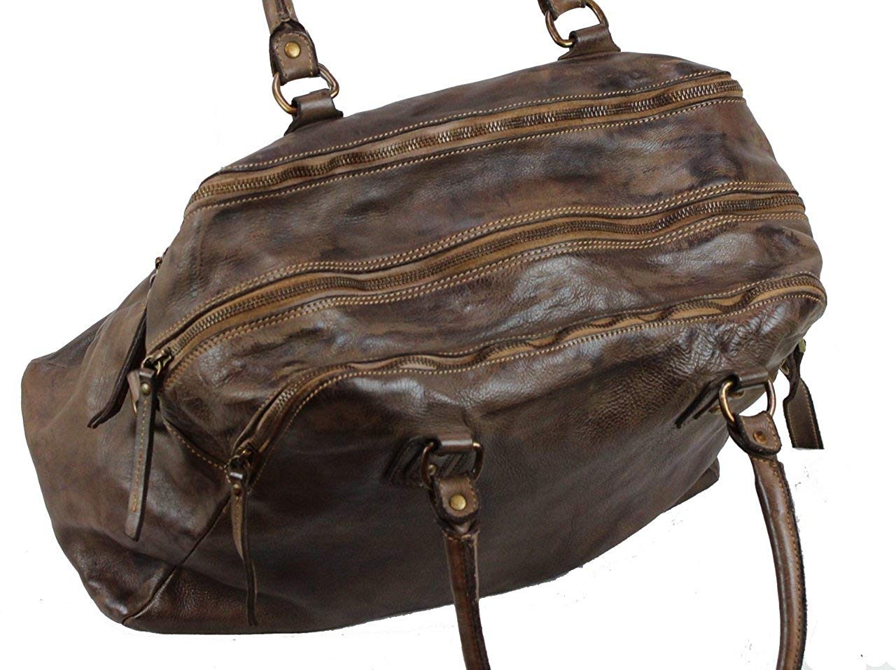 BOZANA Bag Lue moro Italy Designer Messenger Damen Handtasche Schultertasche Tasche Leder Shopper Neu