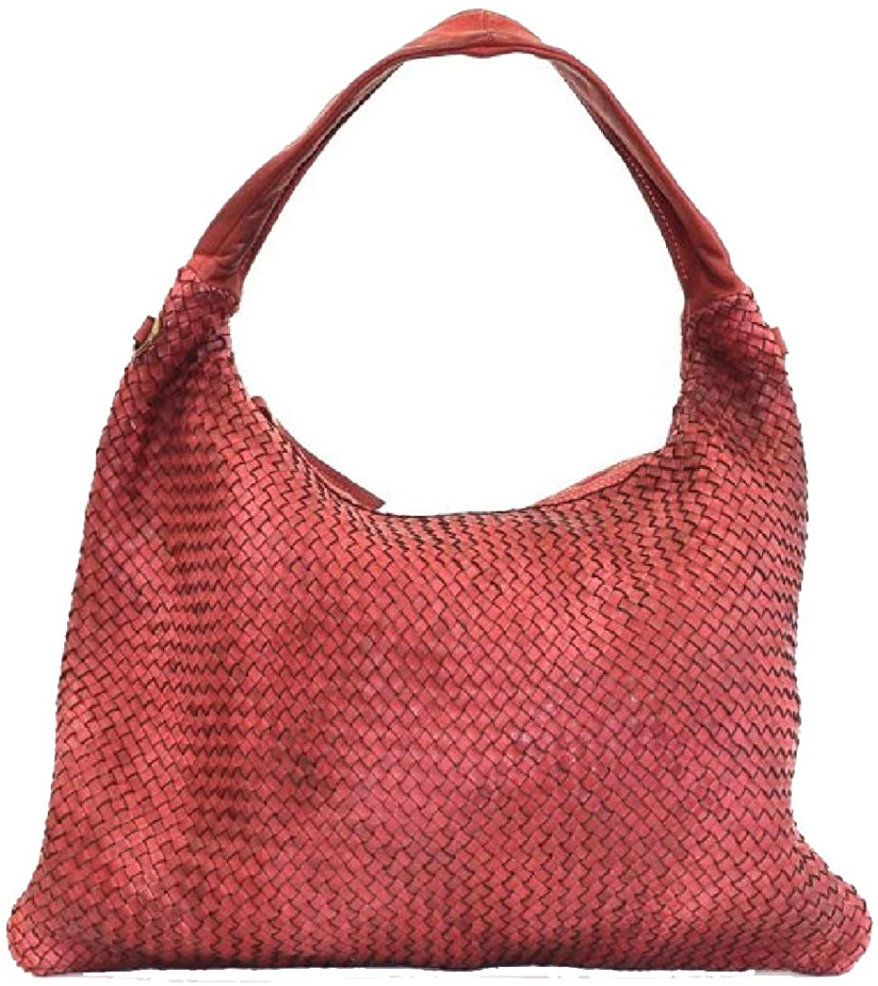 BZNA Bag Mattia bordeaux Italy Designer Damen Handtasche Schultertasche Tasche Leder Shopper Neu