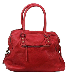BOZANA Bag Lue rosso Italy Designer Messenger Damen Handtasche Schultertasche Tasche Leder Shopper Neu