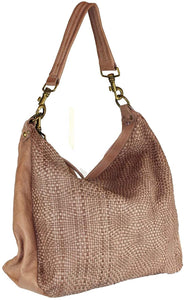 BZNA Bag Emilia rosa Italy Designer Damen Handtasche Schultertasche Tasche Leder Shopper Neu