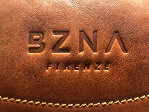 BZNA Bag Bari cognac Italy Designer Damen Handtasche Ledertasche Schultertasche Tasche Leder Shopper Neu