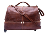 Load image into Gallery viewer, BZNA Firenze Bag David cognac Trolley Weekender Rollkoffer Reisetasche Business Bag Italy Handtasche Ledertasche
