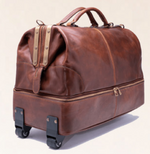 Load image into Gallery viewer, BZNA Firenze Bag David cognac Trolley Weekender Rollkoffer Reisetasche Business Bag Italy Handtasche Ledertasche
