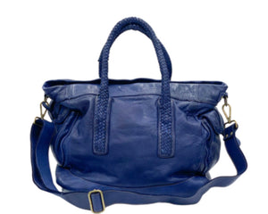 BZNA Bag Renata Blau Italy Designer Damen Ledertasche Handtasche