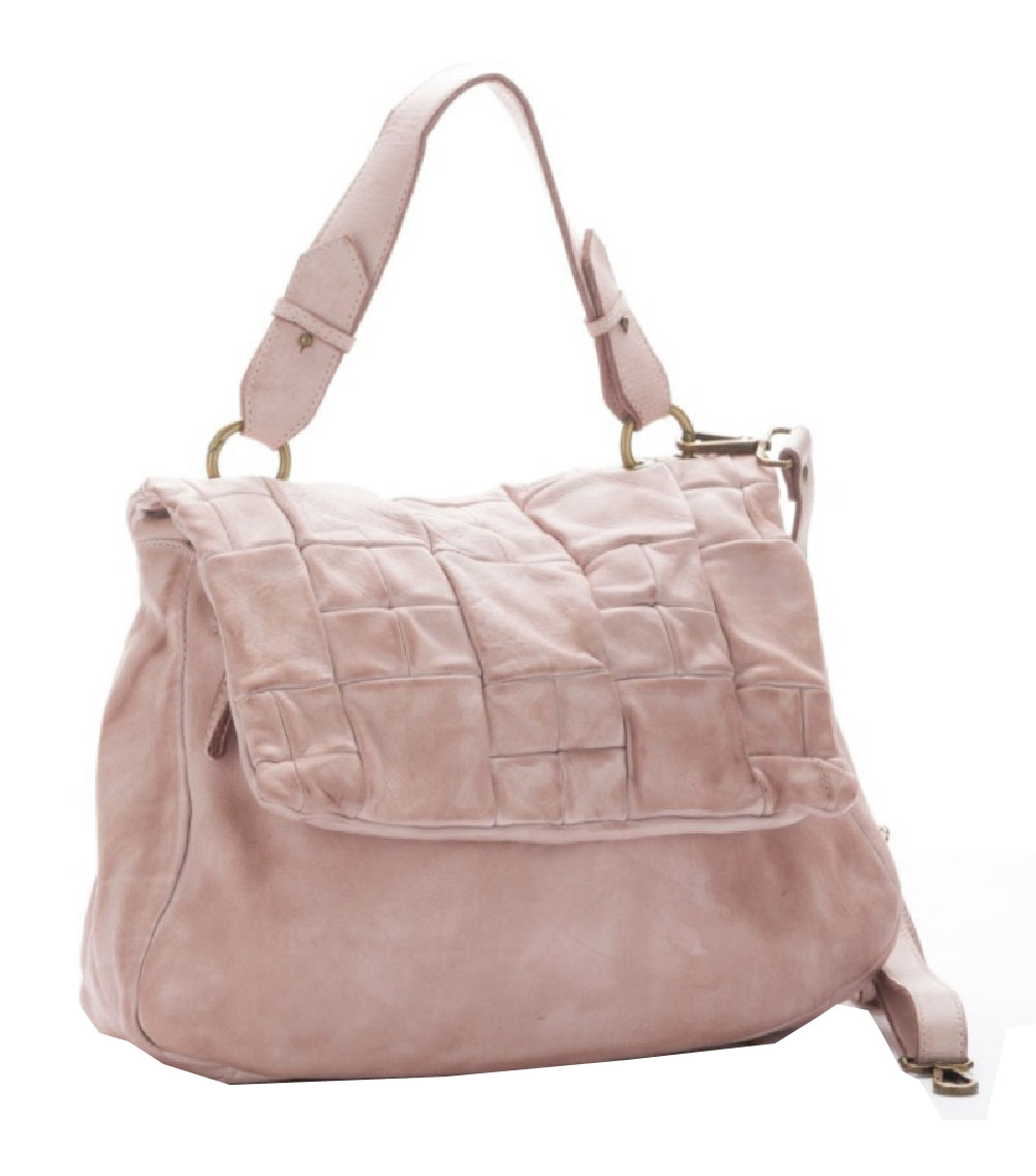 BZNA Bag Yasmin rosa Italy Designer Messenger Damen Handtasche Schultertasche