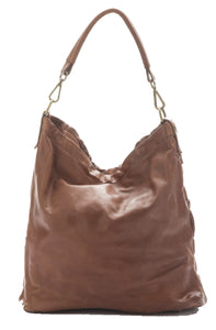 BZNA Bag Santino braun Italy Designer Damen Handtasche Schultertasche Tasche