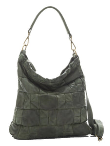 BZNA Bag Santino grün Italy Designer Damen Handtasche Schultertasche Tasche