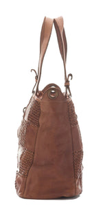 Load image into Gallery viewer, BZNA Bag Belva cognac Italy Designer Damen Handtasche Schultertasche Tasche

