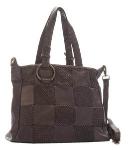 BZNA Bag Belva braun Italy Designer Damen Handtasche Schultertasche Tasche